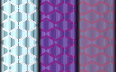 Geometric set of vector pattern design template