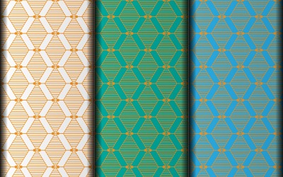 Geometric set of vector pattern design