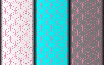 Geometrisk blomma stil vektor mönster designmall