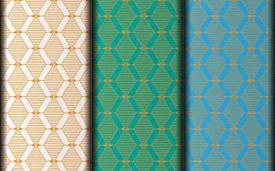 Geometrisk uppsättning vektor mönster design
