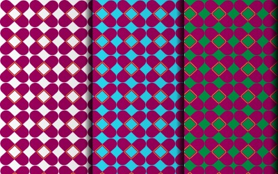 Modello di disegno floreale senza cuciture motivo geometrico