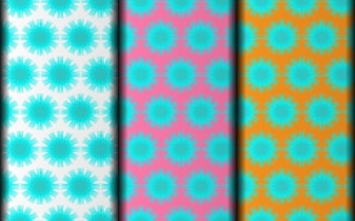 Naadloze geometrische bloemen vector eps patroon ontwerpsjabloon