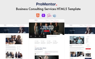 ProMentor - Plantilla HTML5 de servicios de consultoría empresarial