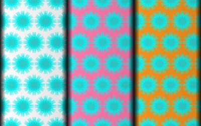 Seamless geometric floral vector eps pattern design template