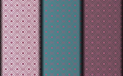 Seamless geometric vector eps floral pattern design
