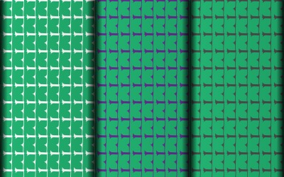 Vector conjunto de patrón de diseño de elemento verde