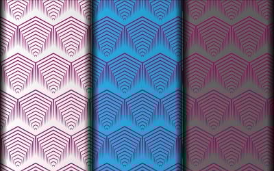 Vector geometric seamless floral pattern design