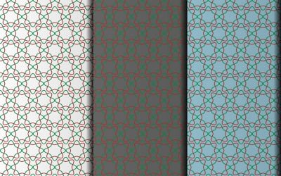 Vector naadloos geometrisch bloemmotief ontwerp
