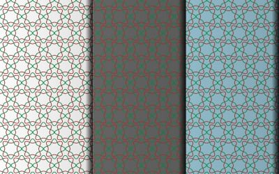 Vector seamless geometric floral pattern design