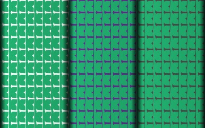 Vector set of green element design pattern