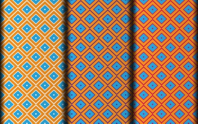 Vector sömlös blommig retro mönsterdesign