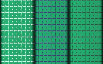 Vector uppsättning gröna element designmönster