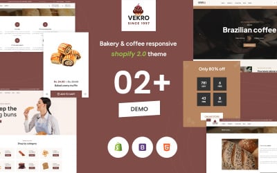 Vekro – Das Premium-E-Commerce-Shopify-Theme für Bäckereien und Lebensmittel