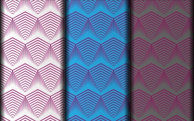 Vektorgeometrisches nahtloses Blumenmusterdesign