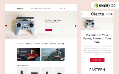 Electa – Elektronikai kütyüboltok Shopify téma