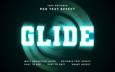 Glid redigerbar texteffekt