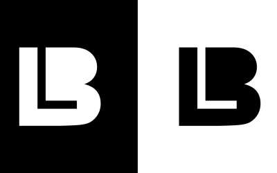 İlk Harf bl, lb soyut şirket veya marka Logo Tasarımı