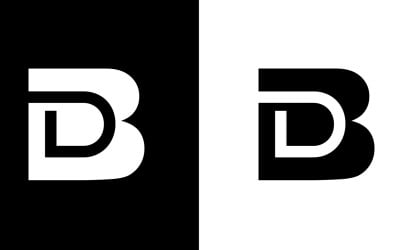 Initial Letter bd, db abstract company or brand Logo Design