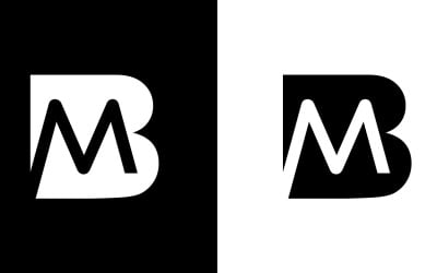 Initial Letter bm, mb abstract company or brand Logo Design