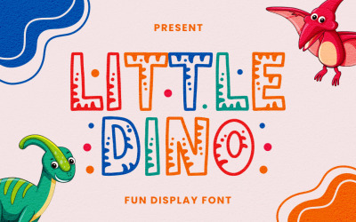Lilla Dino handstil söt typsnitt