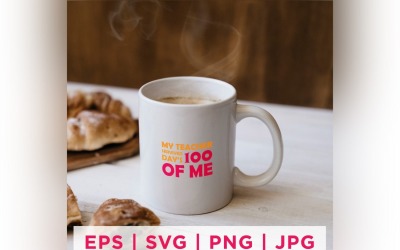 Min lärare överlevde dagens 100 av mig-citatklistermärken