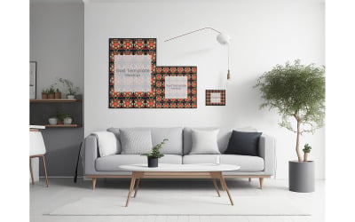 Scandinavia Living Room Mockup #07