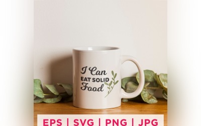 I Can Eat Solid Food Baby Milestone Design's Quote Stickers