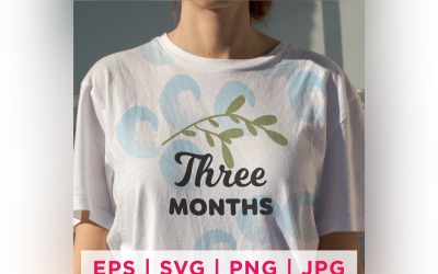 Three Month Baby Milestone Design's Quote Stickers
