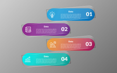 Enkel vektor infographic flödesschema design