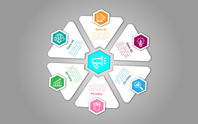 Enkel vektor triangel infographic element design