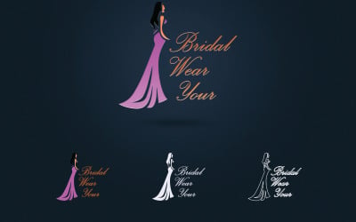 Menyasszonyi viselni a márka Logo Design