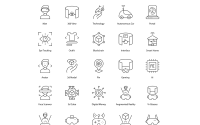 Набор иконок Metaverse Icon Bundle