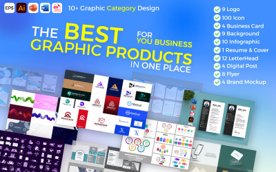Business Template Collection. Startup Business Graphic Products Mega Collection