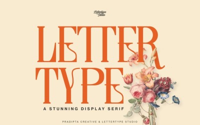 Lettertype a ohromující patkový displej