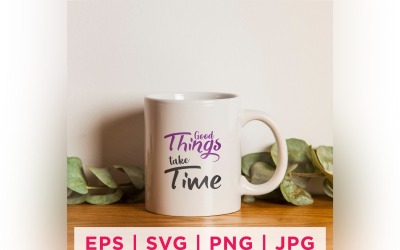 Things Take Time Pretty Insect Stickers Design