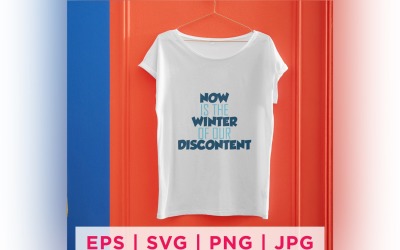 Now Is The Winter Of Our Discontent Winter Sticker Design
