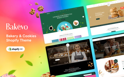 Bakevo – motyw Shopify dotyczący piekarni i ciasteczek