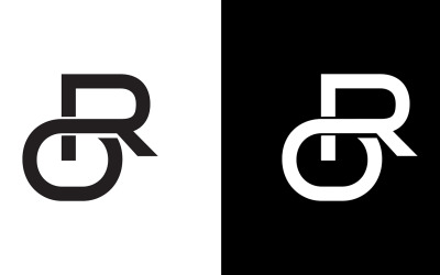 Bokstaven ro, eller abstrakt företag eller varumärke Logo Design