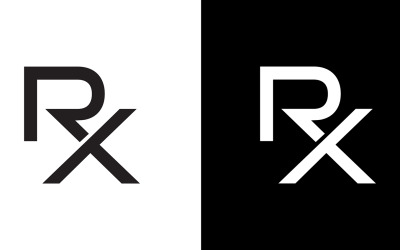 Буква rx, xr абстрактних компанія або бренд дизайн логотипу