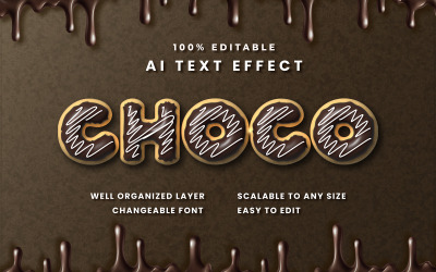 Choco redigerbar texteffekt