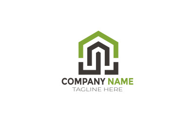 Креативний дизайн логотипу нерухомості для ідентифікації бренду