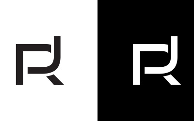 Letter rj, jr abstract bedrijf of merk Logo Design