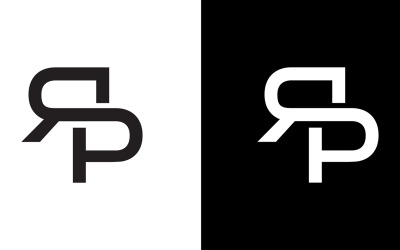 Letter rp, pr abstract bedrijf of merk Logo Design