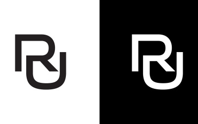 Letter ru, uw abstracte bedrijf of merk Logo Design
