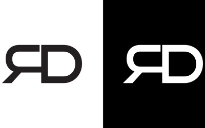 Lettera rd, dr abstract azienda o marchio Logo Design
