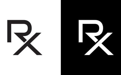 Lettre rx, xr abstraite entreprise ou marque Logo Design