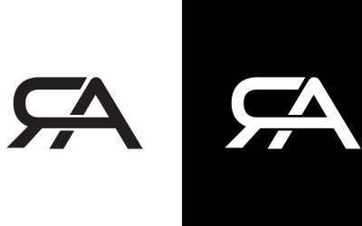 Litera ra, ar abstrakcyjny projekt logo firmy lub marki