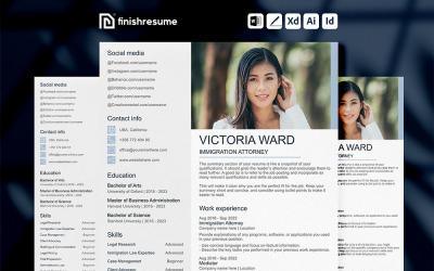 Modèle de CV d&amp;#39;avocat en immigration | Terminer le CV
