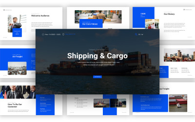 Shipping &amp;amp; Cargo Google Slides Template