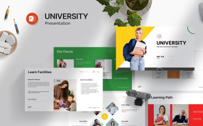Universitair onderwijs PowerPoint-sjabloonontwerp